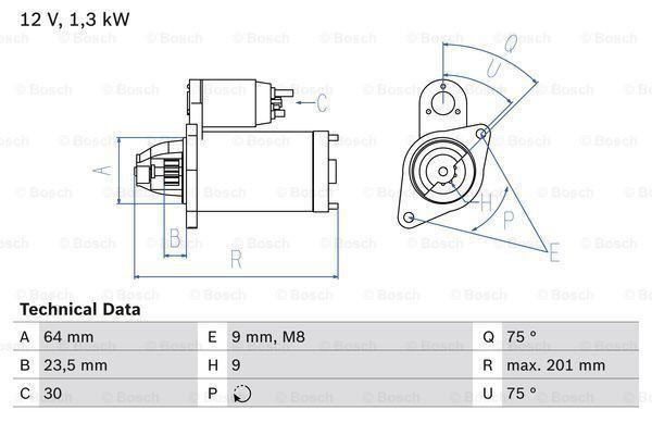 Startmotor / Starter FIAT IDEA (1.3 D Multijet), Auto-onderdelen, Motor en Toebehoren, Nieuw, Ophalen of Verzenden