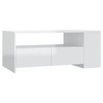 Hoogglans Wit Salontafel 102cm | Tweedekansje | OP=OP, Huis en Inrichting, 50 tot 100 cm, 100 tot 150 cm, Nieuw, Ophalen of Verzenden