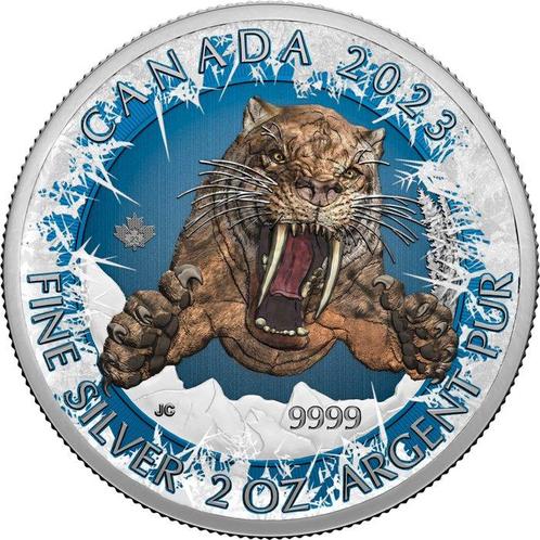 Canada. 2x10 Dollars 2023-24 Mysterious Rhodium -Ice Age Set, Postzegels en Munten, Munten | Europa | Niet-Euromunten