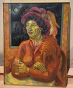 Europese school (XX) - Femme en rouge