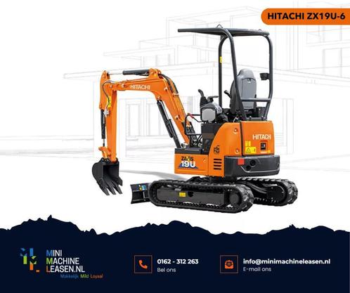 HITACHI ZX19U-6 minigraver | speedlease vanaf €189,- p/w, Zakelijke goederen, Machines en Bouw | Kranen en Graafmachines, Graafmachine
