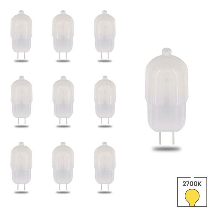 Set van 10 LED lampen G4-GU4 | 12 volt | 1.6 watt | 2700K, Huis en Inrichting, Lampen | Losse lampen, Overige typen, Nieuw, Bipin of Steekvoet