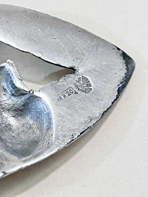 MH20 - Asbak - Verzilverd - Oostenrijks-Hongaars Rijk, Antiek en Kunst, Kunst | Designobjecten