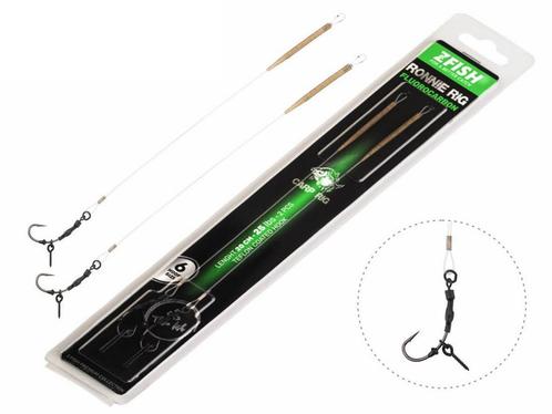 Fluorocarbon Ronnie Rig + Bait Screw 2 st. - Karper XL, Watersport en Boten, Hengelsport | Karpervissen, Overige typen, Nieuw