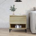 vidaXL Bijzettafel 50x46x50 cm bewerkt hout sonoma, Huis en Inrichting, Tafels | Bijzettafels, Verzenden, Nieuw