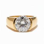 Ring - 14 karaat Geel goud - 2.40ct. tw. Diamant (Lab-grown), Sieraden, Tassen en Uiterlijk, Ringen, Nieuw