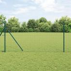 vidaXL Euro hek Groen 1x10 m Staal, Verzenden, Nieuw
