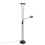 Moderne vloerlamp zwart incl. LED met leesarm - Ibiza, Nieuw, Overige materialen, Modern, 150 tot 200 cm