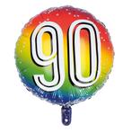 90 Jaar Helium Ballon 45cm, Hobby en Vrije tijd, Feestartikelen, Verzenden, Nieuw