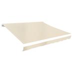 vidaXL Luifeldoek 350x250 cm canvas crème, Verzenden, Nieuw