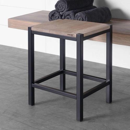 Badkamer Kruk LoooX Wooden Stool met Frame 35x30x45 cm, Doe-het-zelf en Verbouw, Sanitair, Ophalen of Verzenden