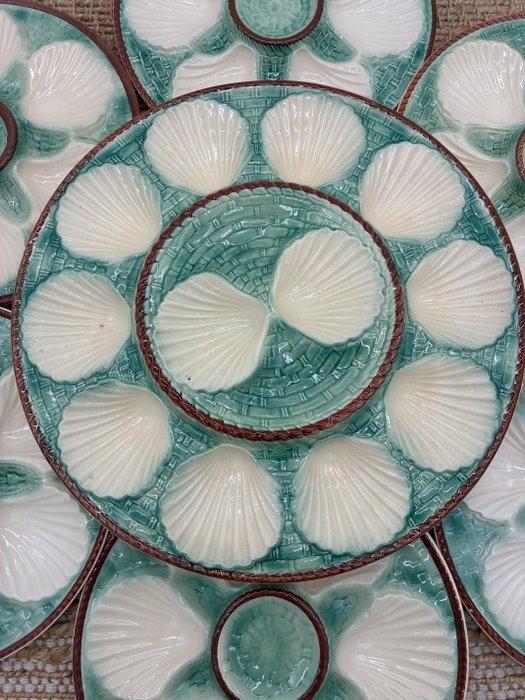 Oesterservies (7) - Keramiek - Barbotine, Antiek en Kunst, Antiek | Meubels | Tafels