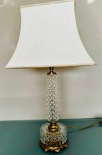 Lamp - Verguld messing - Lamp met kristallen voet, Antiek en Kunst