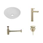 Sani Royal Solid Surface Waskomset Aquino rond, Nieuw