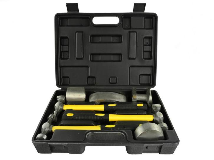 Uitdeuk Hamer Set - 7 Delig - Uitdeukset - Carrosserie Hamer, Auto diversen, Autogereedschap, Nieuw, Ophalen of Verzenden