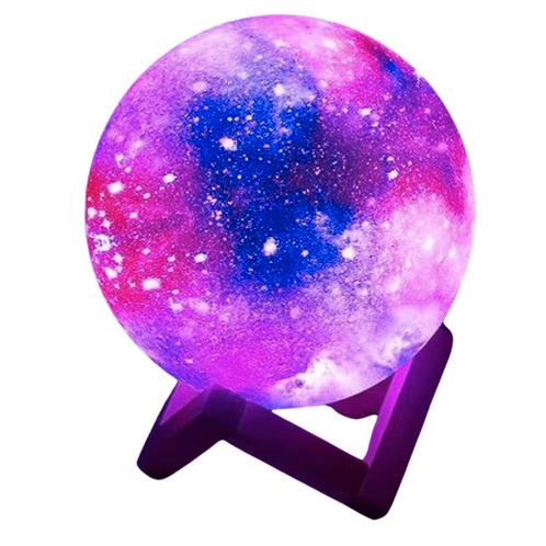 Tweedekans | Maanlamp - 15 CM - Paars - 18x15x15 cm, Huis en Inrichting, Lampen | Losse lampen, Zo goed als nieuw, Ophalen of Verzenden