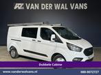 Ford Transit Custom | 2.0 TDCI 130pk L2H1 Dubbele Cabine, Auto's, Bestelauto's, Gebruikt, Euro 6, Wit, Dealer onderhouden