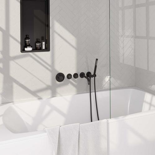 Inbouwthermostaat set Brauer Black Edition Met Rozetten Incl, Doe-het-zelf en Verbouw, Sanitair, Kraan, Nieuw, Ophalen of Verzenden