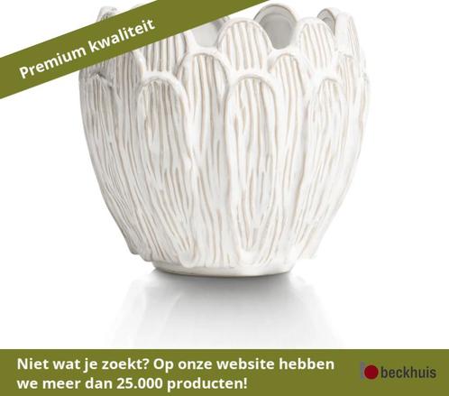 Coco Maison Regge bloempot - Wit, Tuin en Terras, Tuinsets en Loungesets, Nieuw, Overige materialen, Ophalen of Verzenden
