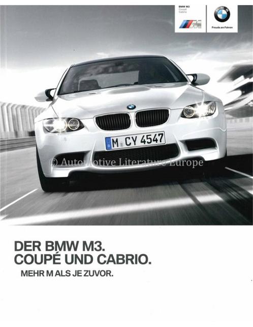 2012 BMW M3 COUPÉ | CABRIOLET BROCHURE DUITS, Boeken, Auto's | Folders en Tijdschriften, BMW