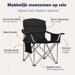 2dekans | TRVLMORE Campingstoel - Opvouwbaar - Comfortabele, Huis en Inrichting, Zitzakken, Ophalen of Verzenden, Zo goed als nieuw