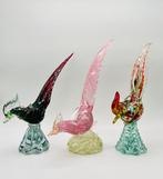 sculptuur, Trio d’oiseaux stylisés en verre de Murano - 32
