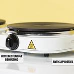 Tristar KP-6245 - Elektrische kookplaat 2500W - 2 Kookzones, Witgoed en Apparatuur, Kookplaten, Ophalen of Verzenden, Zo goed als nieuw
