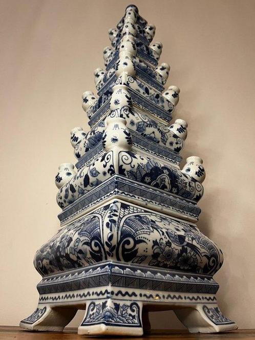Vaas - Delfts Blauw - Aardewerk - Handbeschilderd XXL, Antiek en Kunst, Kunst | Designobjecten