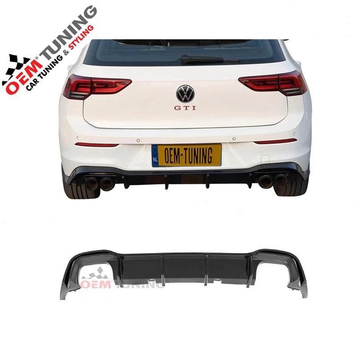 Golf 8 clubsport Diffuser 00-00 | GTI GTE GTD R Line | zwart, Auto-onderdelen, Carrosserie en Plaatwerk, Nieuw, Volkswagen, Achter