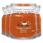 4x Yankee Candle Geurkaars Medium Jar Cinnamon Stick 368 gr, Nieuw, Verzenden