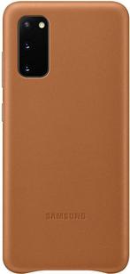 Samsung Leather Hoesje - Samsung Galaxy S20 - Bruin, Ophalen of Verzenden, Nieuw