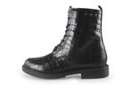 Linea Zeta Veterboots in maat 39 Zwart | 10% extra korting, Kleding | Dames, Verzenden, Zwart, Overige typen, Zo goed als nieuw