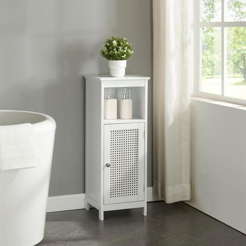 [en.casa] Badkamerkast Karlsøy 80x30x28 cm wit, Huis en Inrichting, Badkamer | Badkamermeubels, Nieuw, Verzenden