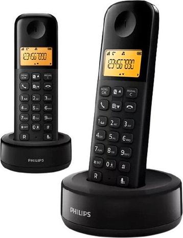 2dekans | Philips D1602B/01 Huistelefoon - DECT Telefoon - 2 beschikbaar voor biedingen
