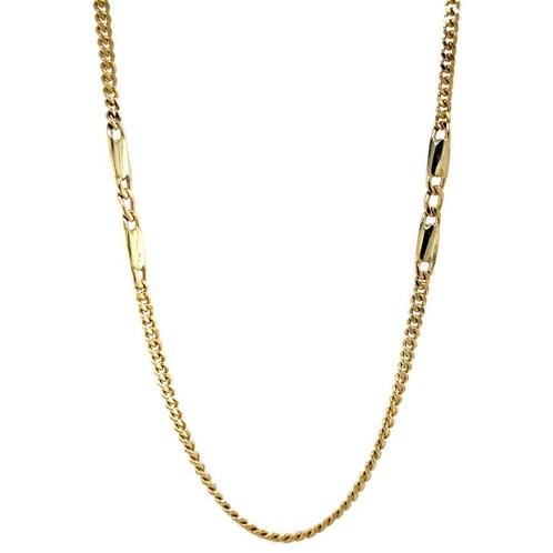 Gouden vintage fantasie collier 14 krt, Sieraden, Tassen en Uiterlijk, Kettingen, Nieuw, Ophalen of Verzenden