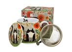Theebeker kat 430ml met filter en deksel – Duo Gifts Meadow, Verzenden, Nieuw, Overige stijlen, Kop(pen) en/of Schotel(s)