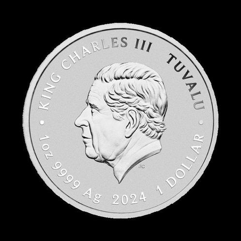 Tuvalu. 1 Dollar 2024 SpongeBob™ 25. Jubiläum, 1 Oz (.999), Postzegels en Munten, Munten | Europa | Niet-Euromunten