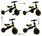2Cycle 4 in 1 Driewieler-Loopfiets - Geel GRATIS Bezorgd &