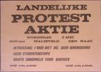 Poster over studenten demonstratie op het Malieveld in De..., Verzamelen, Posters, Verzenden, Nieuw, Overige onderwerpen, Met lijst
