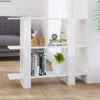 vidaXL Boekenkast/kamerscherm 100x30x87 cm hoogglans wit, Huis en Inrichting, Kasten | Boekenkasten, 100 tot 150 cm, Verzenden