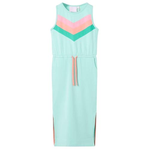 vidaXL Kinderjurk met trekkoord 104 lichtmint, Kinderen en Baby's, Kinderkleding | Overige, Nieuw, Verzenden