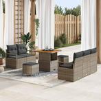 vidaXL Tuin Sofa Set met kussen met opslag met kussen 8 pcs, Tuin en Terras, Tuinsets en Loungesets, Verzenden, Nieuw, Rotan