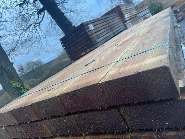 Ca. 24x Douglas balken fijnbezaagd, 75x175mm, lengte 300c, Tuin en Terras, Palen, Balken en Planken