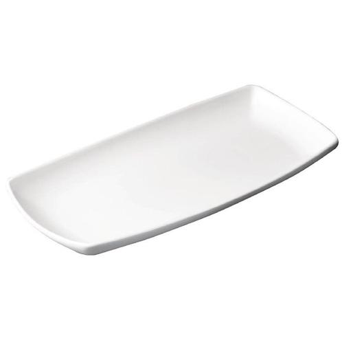 Borden | X SQUARED | Porselein | Wit | 12 Stuks | 300x150mm, Zakelijke goederen, Horeca | Keukenapparatuur, Nieuw in verpakking