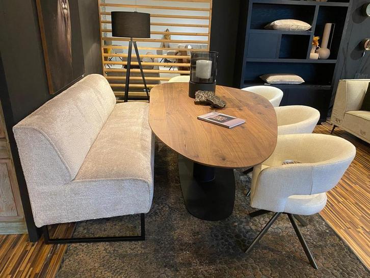 Hippe eetkamerbank Nova in diverse maten en vele stoffen!, Huis en Inrichting, Stoelen, Nieuw, Stof, Verzenden