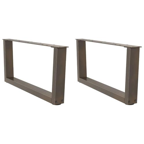 vidaXL Salontafelpoten 2 st V-vormig 70x(30-31,3) cm staal, Huis en Inrichting, Tafelonderdelen, Nieuw, Verzenden