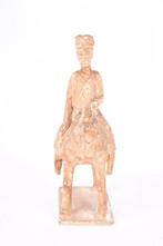 ruiter op paard (replica NAAR Tang dynasty) - Terracotta -, Antiek en Kunst