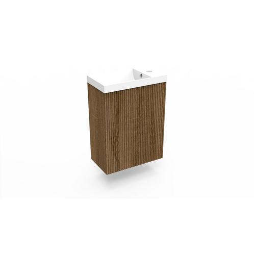 Fonteinkast Cafe Oak Arcqua Ridge 40x55x28 cm Incl. Fontein, Doe-het-zelf en Verbouw, Sanitair, Bad, Nieuw, Ophalen of Verzenden