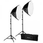 Bresser BR-2860 LED Daglichtset 2x50W | Outlet model, Verzenden, Gebruikt, Overige Merken