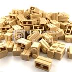 Lego - 100 * Masonry Bricks - Tan - 2020+, Nieuw